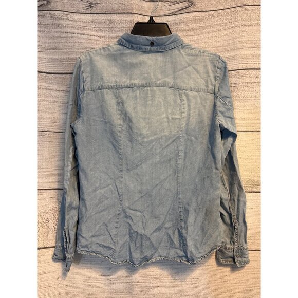 Velvet Heart Tencel Denim shirt with snaps Size S - Picture 4 of 4